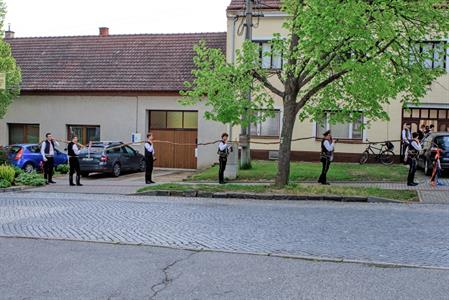 Kultura & folklor * Velkopavlovická chasa na velikonoční obchůzce s 13 metrů dlouhou pomlázkou