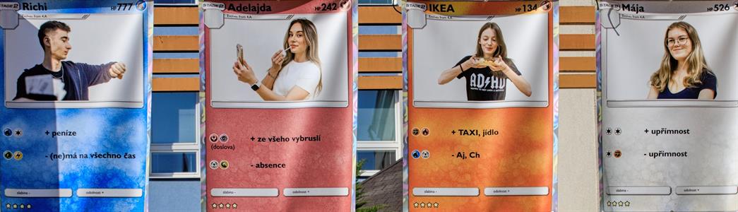 Gymnázium * Tablo maturantů třídy 4. A, školní rok 2024/2025; Pokémoni nebo maturanti? Obojí!