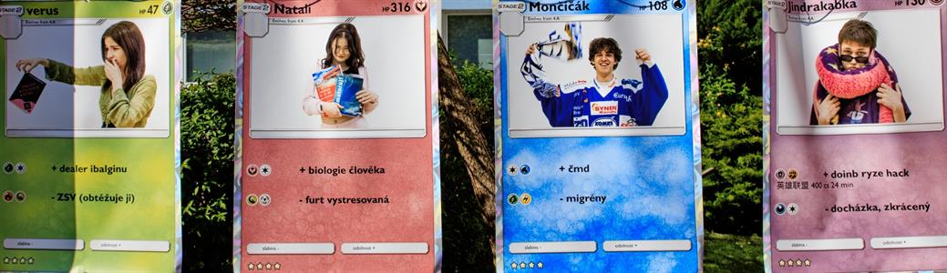 Gymnázium * Tablo maturantů třídy 4. A, školní rok 2024/2025; Pokémoni nebo maturanti? Obojí!