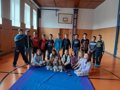 ZŠ * Canisterapie pro žáky 1. a 2. tříd: Zážitek plný radosti a učení