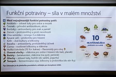 Senioři * Beseda s Mgr. Ing. Markétou Rozinkovou na téma ZDRAVÁ VÝŽIVA 