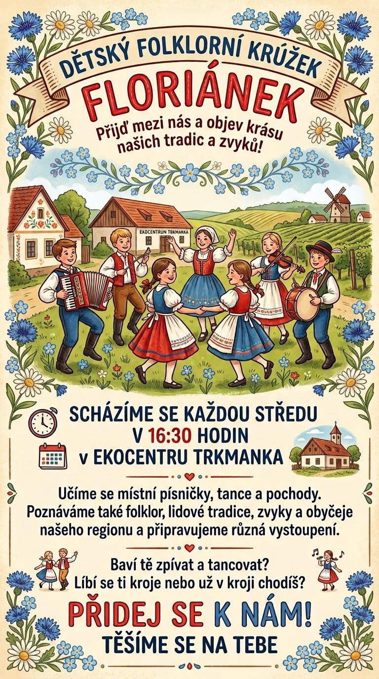 Baví vaše dítě tanec a zpěv? Přihlaste jej do Floriánku!