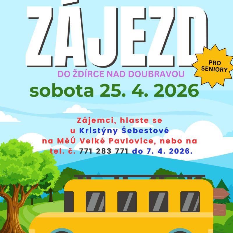 Senioři, máte zájem o zájezd do Ždírce nad Doubravou? Hlaste se na MěÚ
