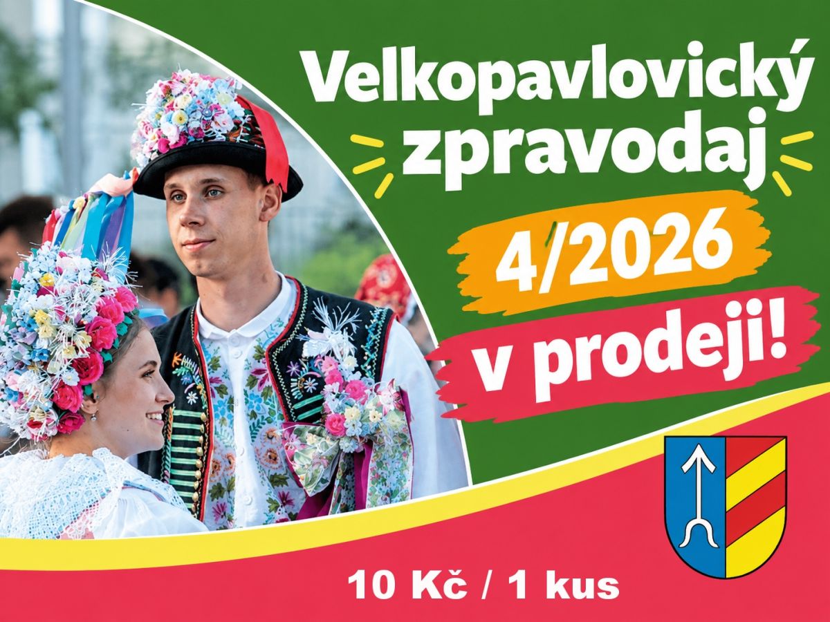 Velkopavlovický zpravodaj č. 4/2026 v prodeji