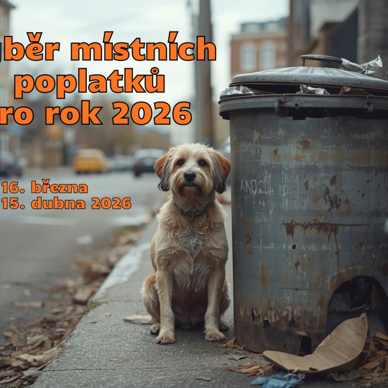 Místní poplatky pro rok 2026 - výběr od 16. března až 15. dubna 2026