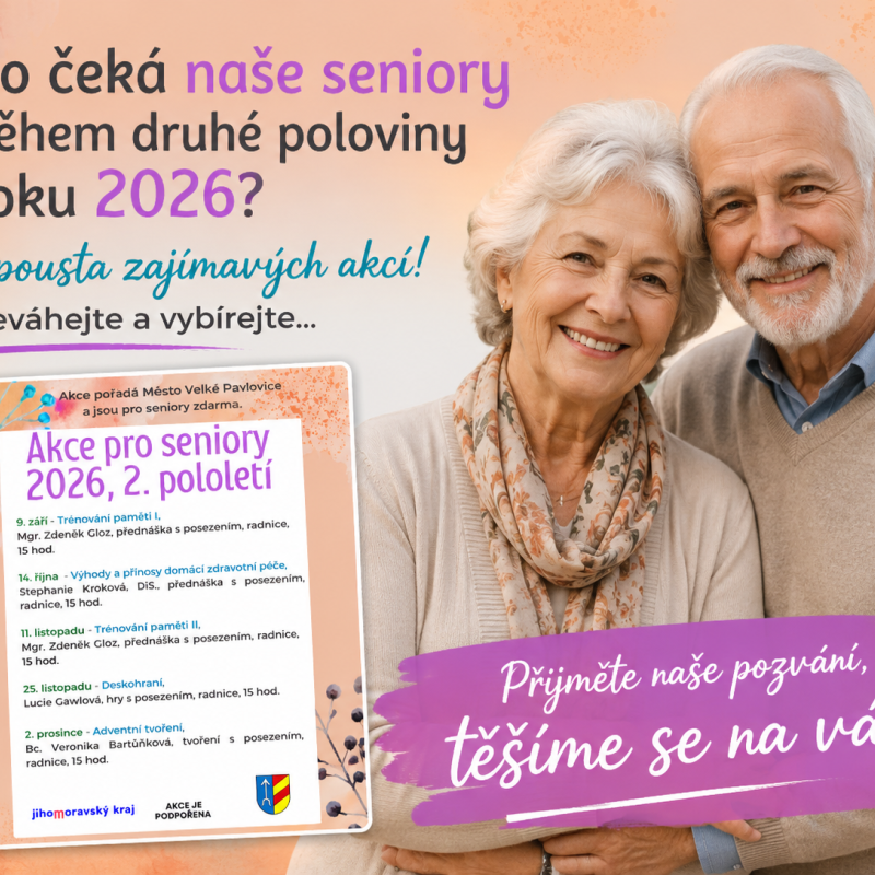 Ve Velkých Pavlovicích seniorům nuda nehrozí!
