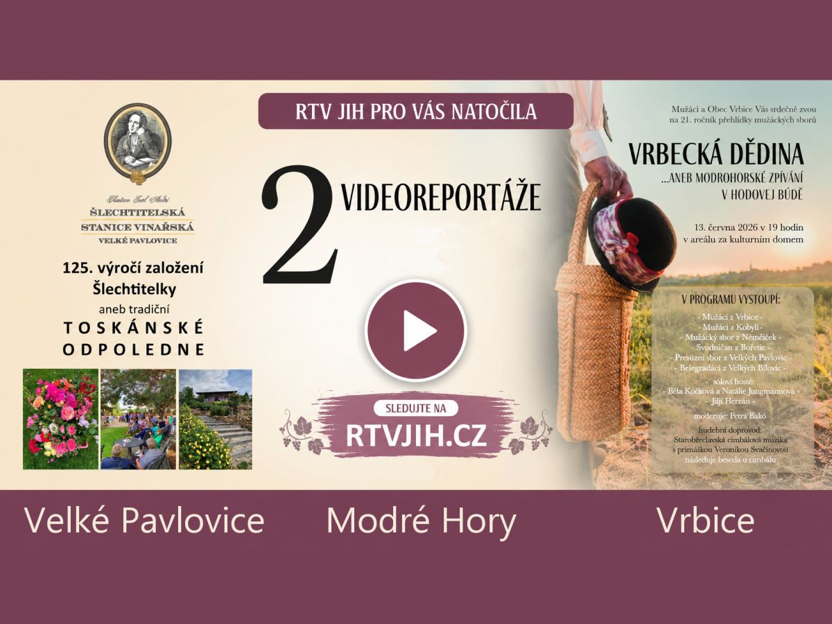 Dvě jednou ranou aneb Duo videoreportáží RTV Jih z Modrých Hor