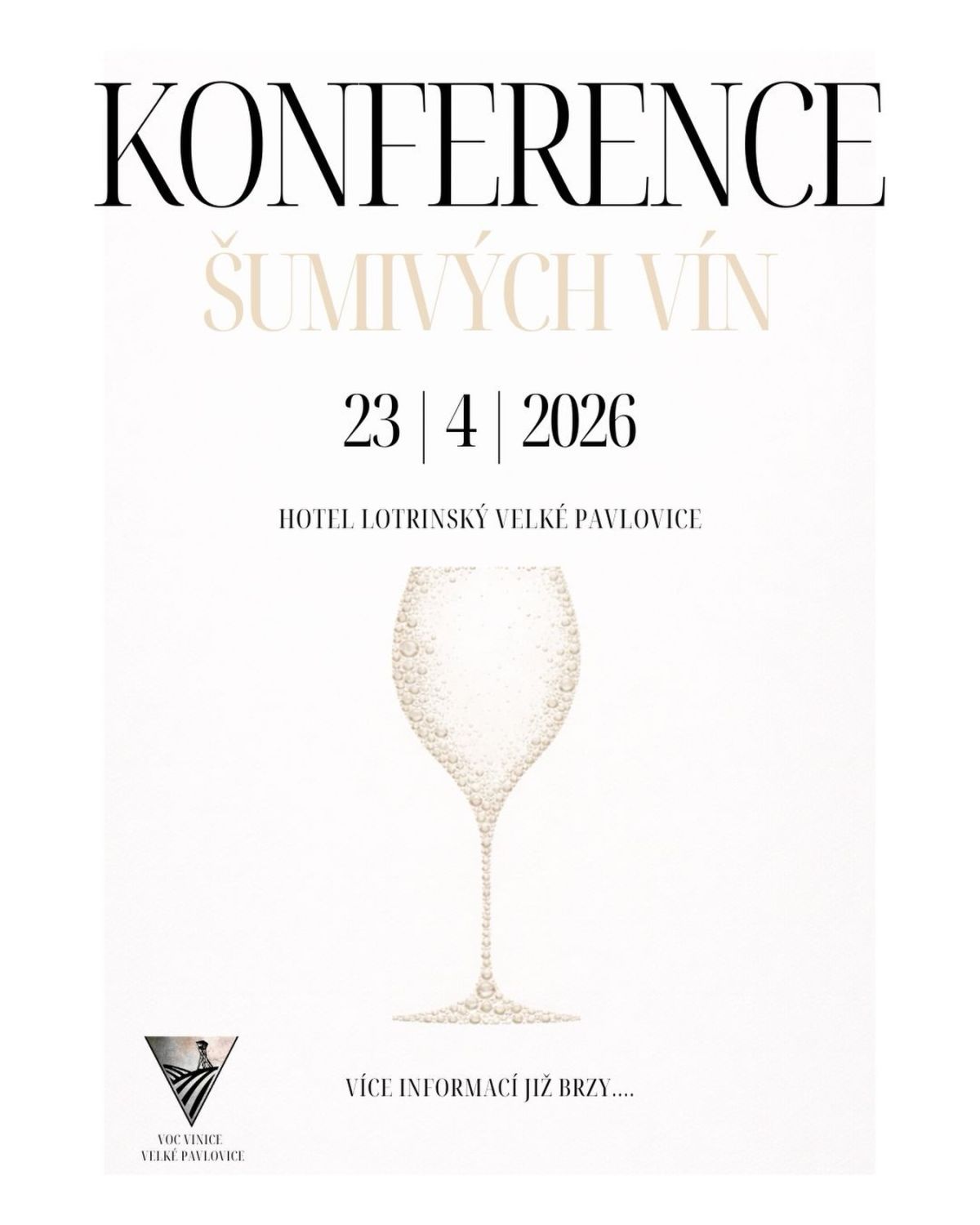 KONFERENCE ŠUMIVÝCH VÍN s VOC vinice Velké Pavlovice