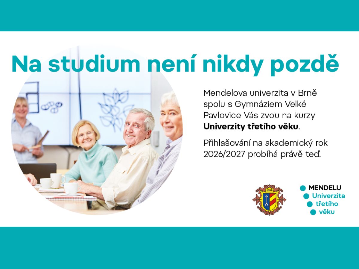 U3V ve Velkých Pavlovicích. Učení pro radost, nové zážitky a přátelé