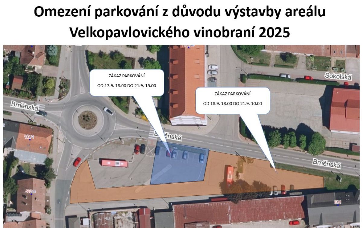 Omezení parkování u autobusového nádraží