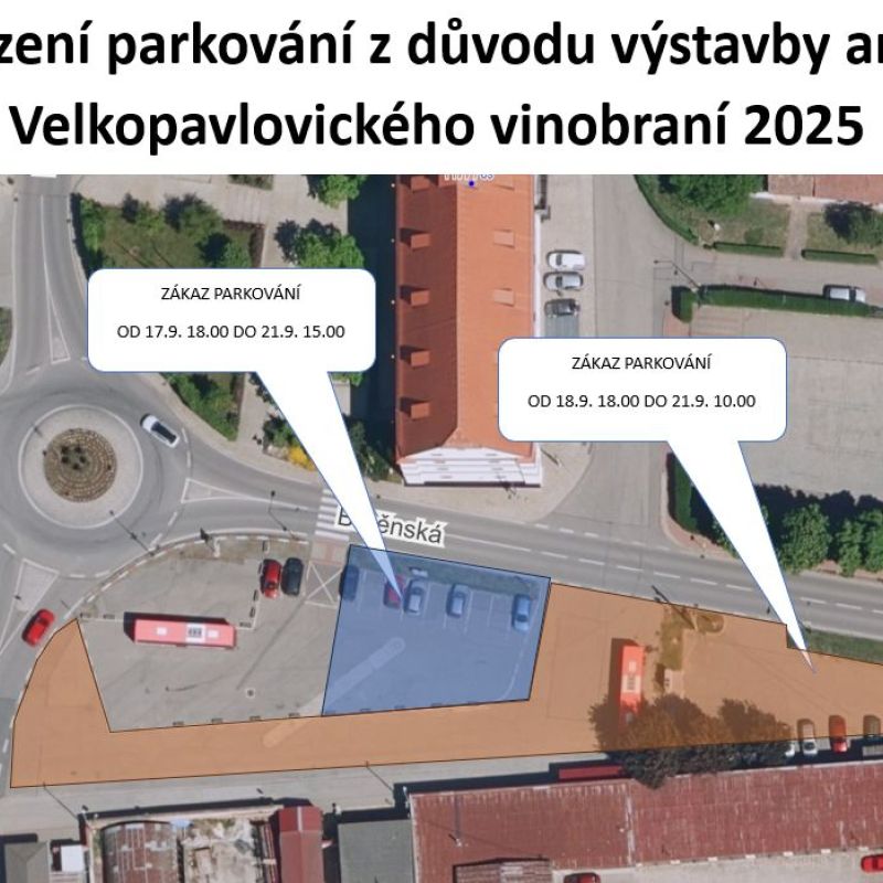 Omezení parkování u autobusového nádraží