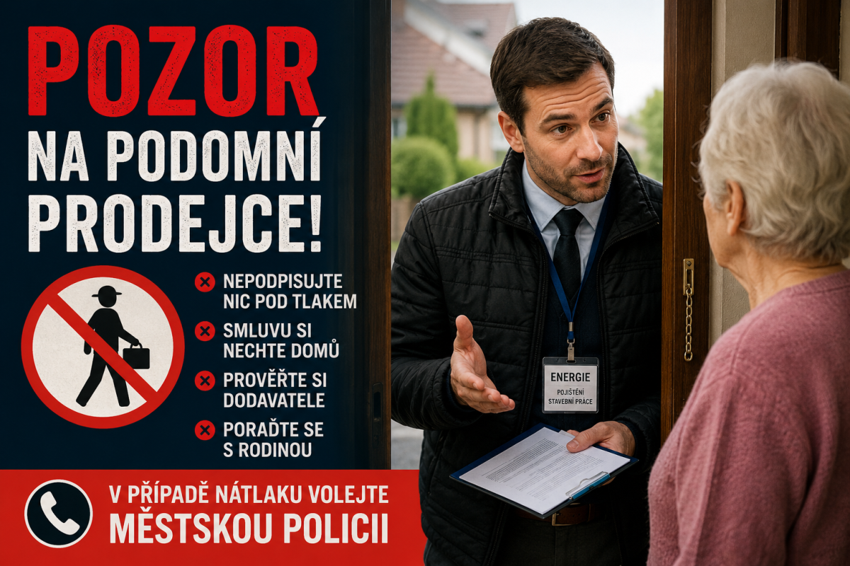 Pozor na podomní prodejce!