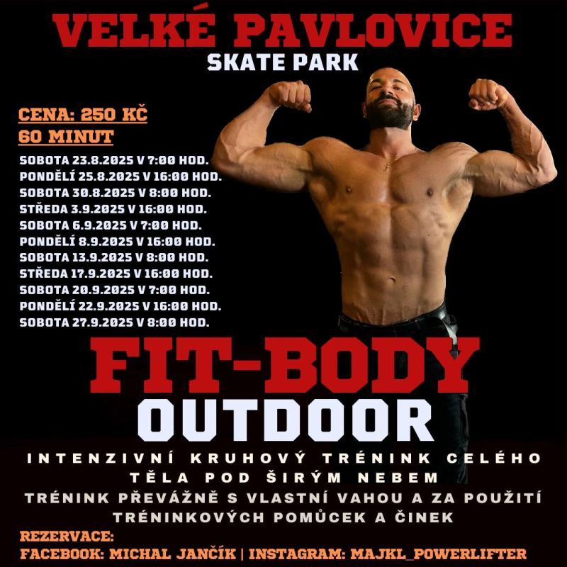 FIT-BODY OUTDOOR IX. - kruháč pod širákem s trenérem Michalem Jančíkem