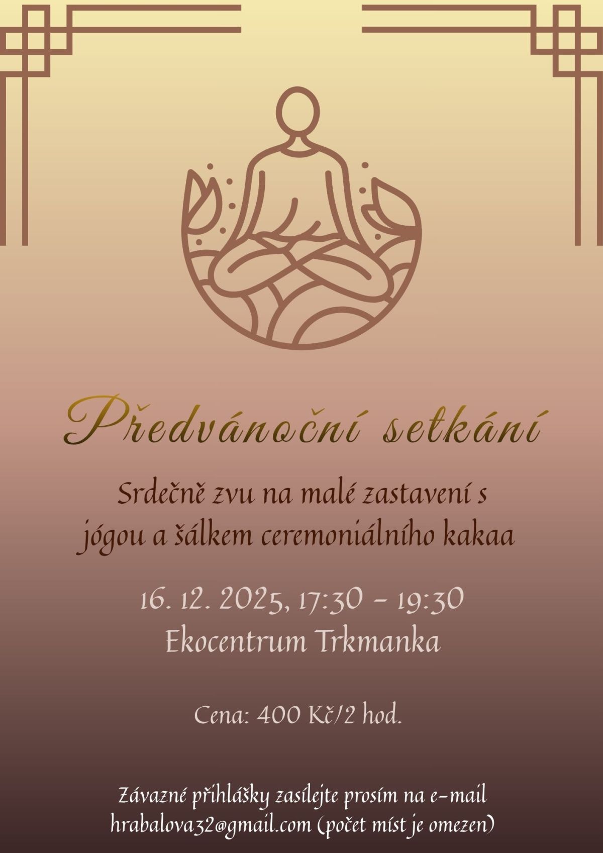 Předvánoční setkání s JÓGOU & KAKAEM