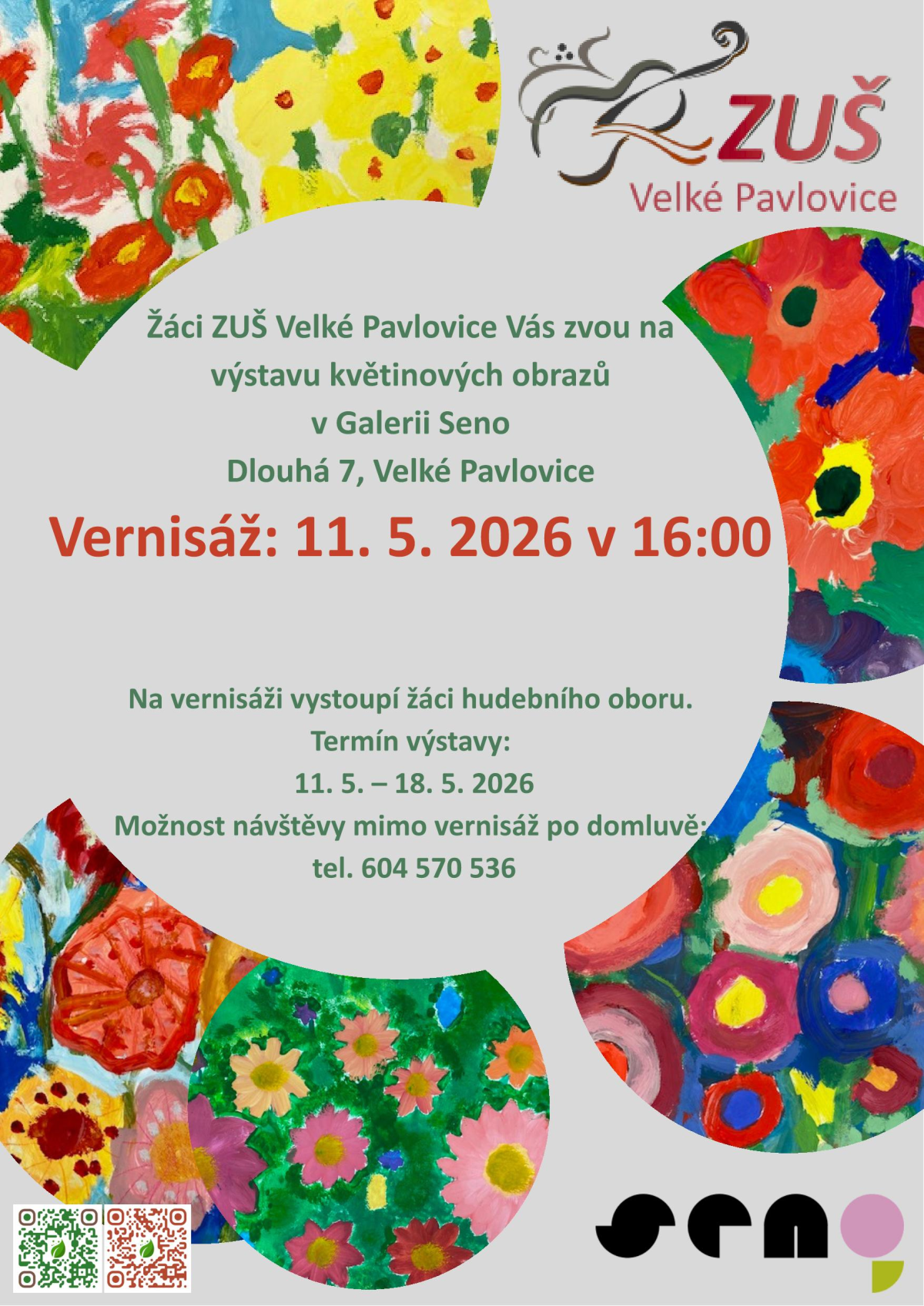 VÝSTAVA KVĚTINOVÝCH OBRAZŮ v SENO atelieru