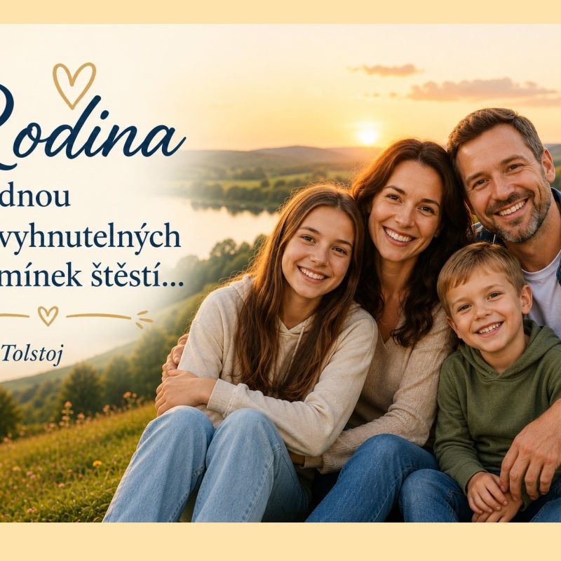 RODINA jako emocionální opora, zázemí a pocit bezpečí