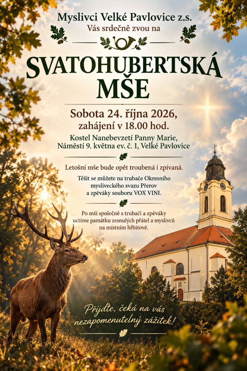 SVATOHUBERTSKÁ MŠE roku 2026