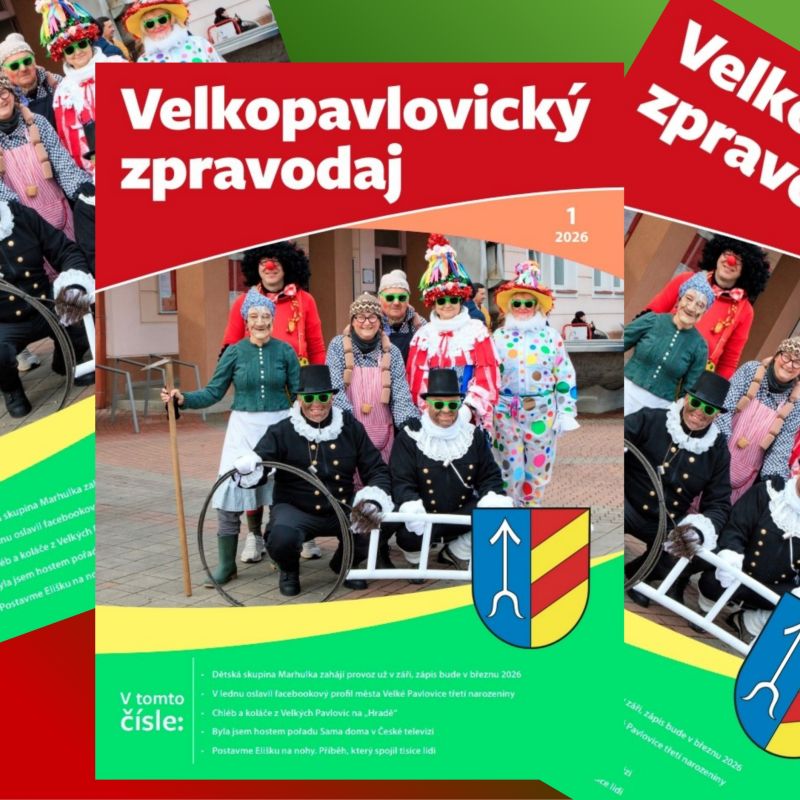 Velkopavlovický zpravodaj č. 1/2026 v prodeji