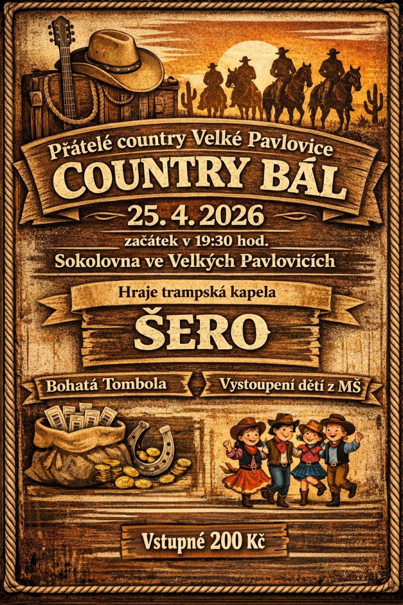 8. COUNTRY BÁL s Přáteli country